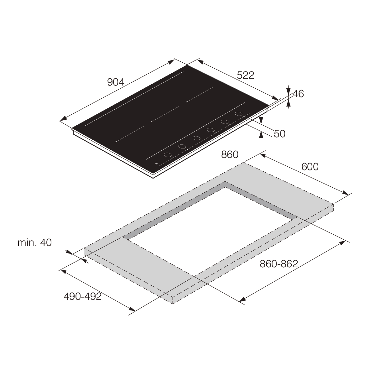 Варочная панель ASKO HID956GC