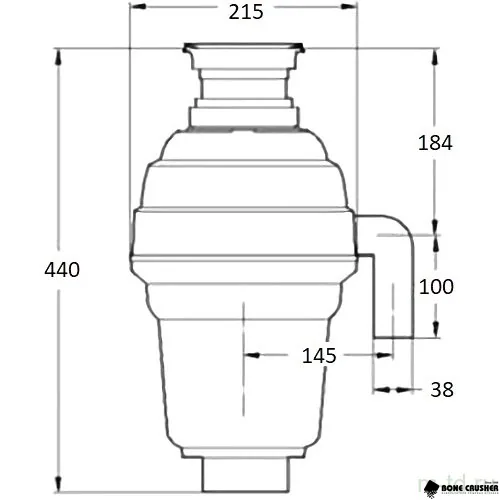 Измельчитель пищевых отходов Bone Crusher, Модель BC 1000