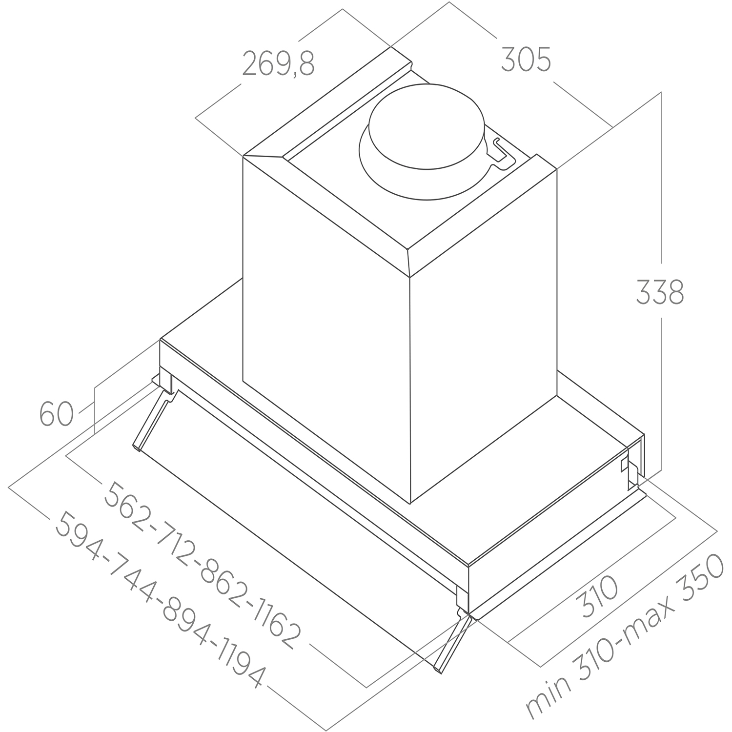 Вытяжка Elica BOXIN ADV PLUS @ IX/A/60-PRF0191539