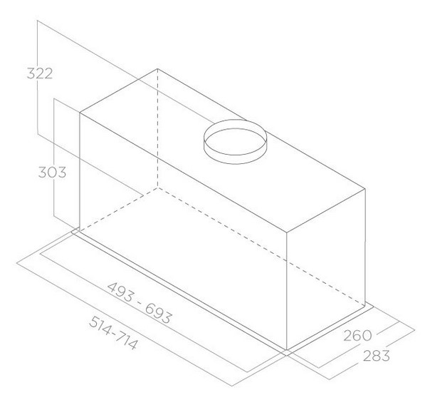 Вытяжка Elica LANE SENSOR @ BLMAT/A/72-PRF0188480A