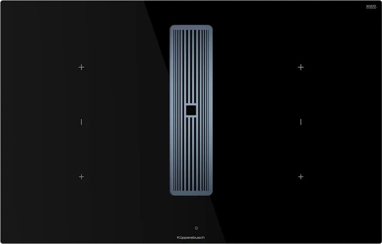 Индукционная варочная панель с вытяжкой KMI 8350.0 SR нержавеющая сталь