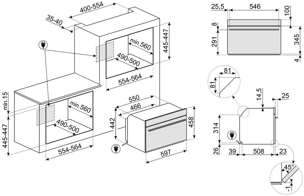Духовой шкаф SMEG SO4102S3G