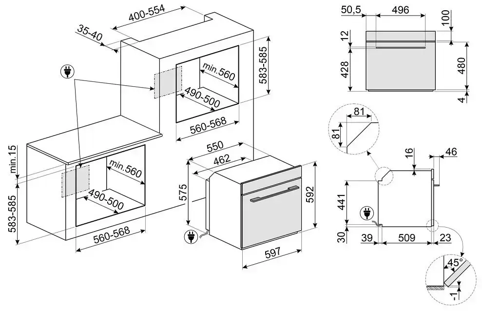 Духовой шкаф SMEG SO6102M2G