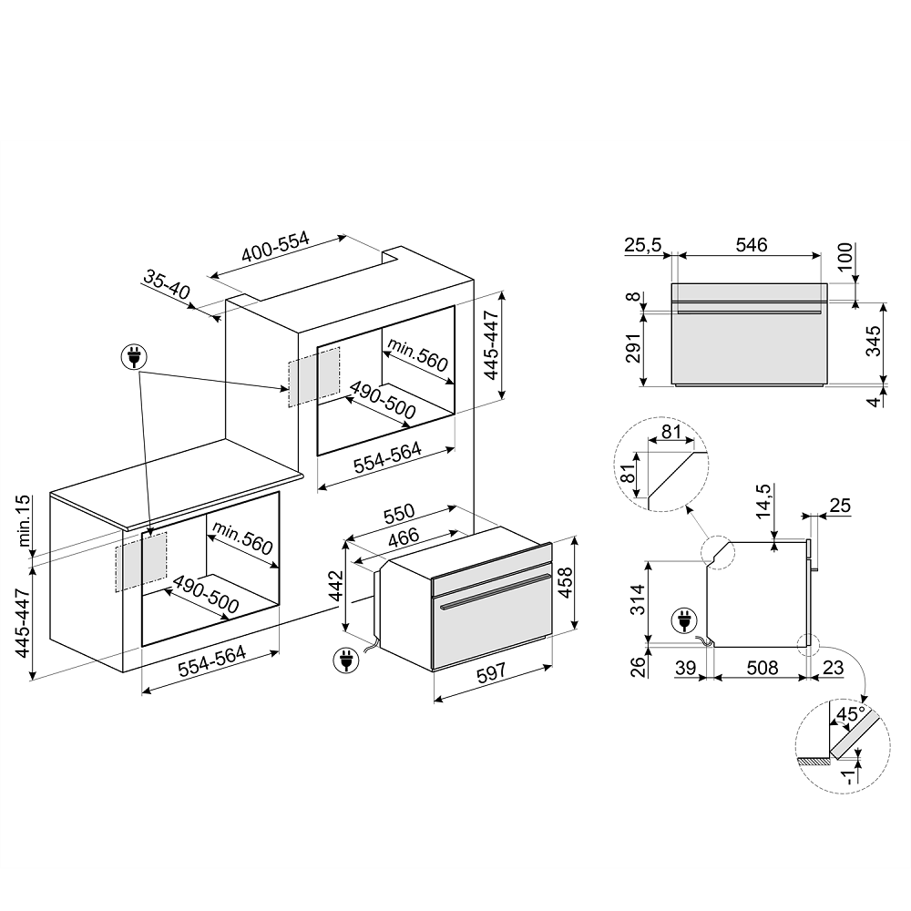 Микроволновая печь SMEG SO4101M0B3